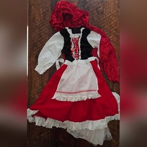 3 Piece Little Red Riding Costume